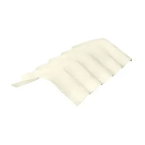 Telha Brasilit Cumeeira de Fibrocimento 110x42cm 6mm Top Comfort Universal Branca