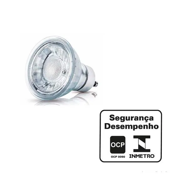 Lâmpada LED dicróica GU10 4,5W 2700K multivolt OL