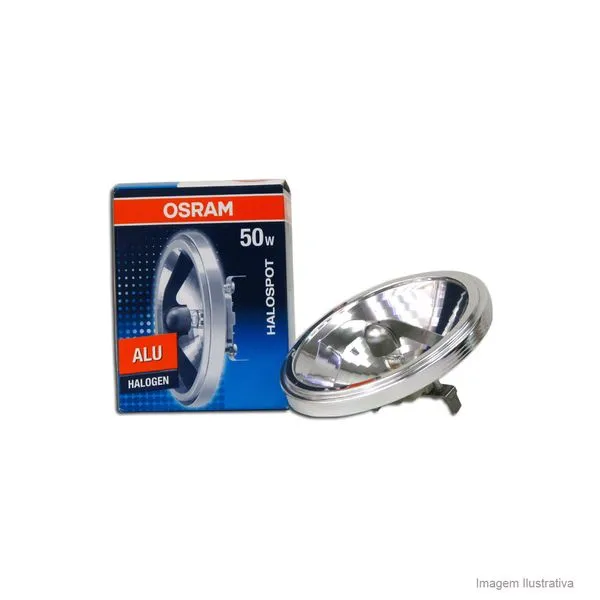 Lâmpada Halospot 111 24 12V 50W 2900K branca Osram