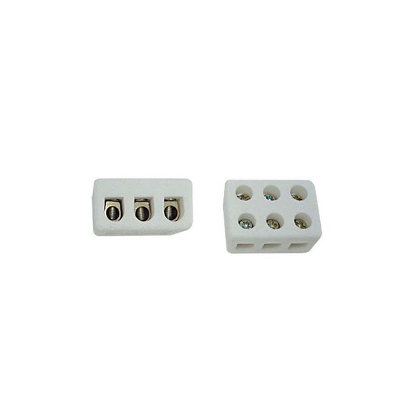 Conector tripolar de porcelana 25A 250V Kit-Flex