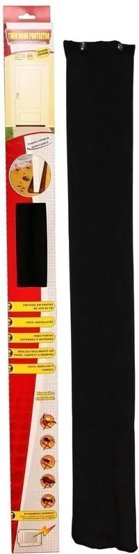 Veda Porta Protetor de Porta Nai BR Twin Door Preto 90cm