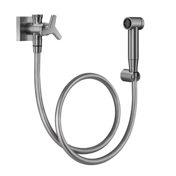 Ducha Higienica de parede com Registro Docolcity Grafite Docol