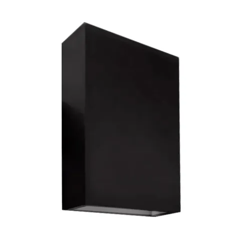 Balizador recuado de parede 4W 3000K Preto LED IP65 Clean Blumenau