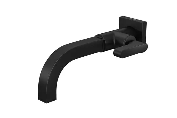 Torneira De Lavatório Parede DN 15/20 Soul Black Matte Deca