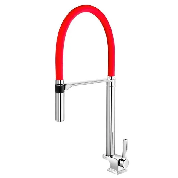 Torneira Para Cozinha Bica Alta Vermelho Docol