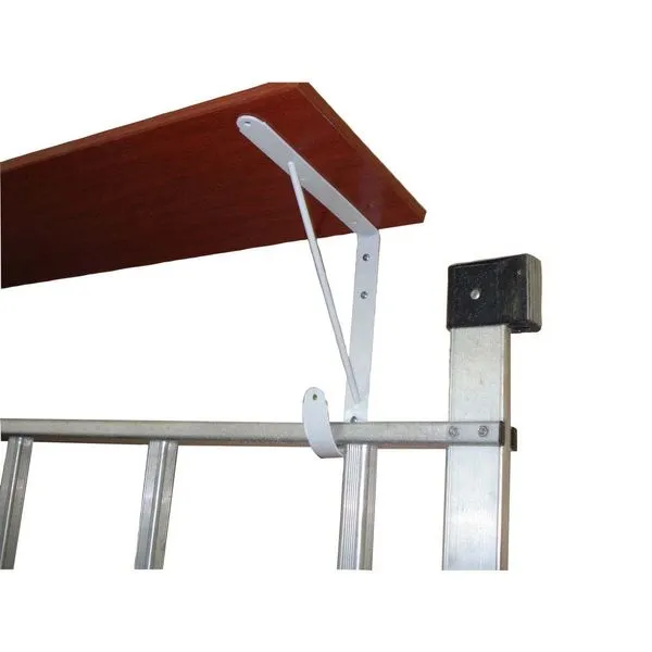 Suporte Para Prateleira 2 Em 1 Com Gancho 30 Cm Branco