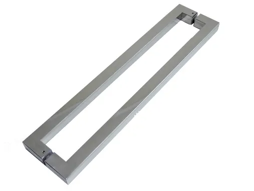 Puxador Duplo Goal 30x30x600mm Inox 304 Polido Geris