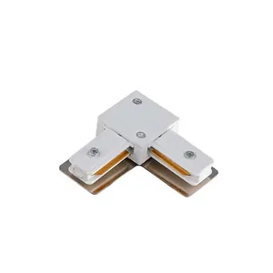 Conector em L para trilho eletrificado branco Quality