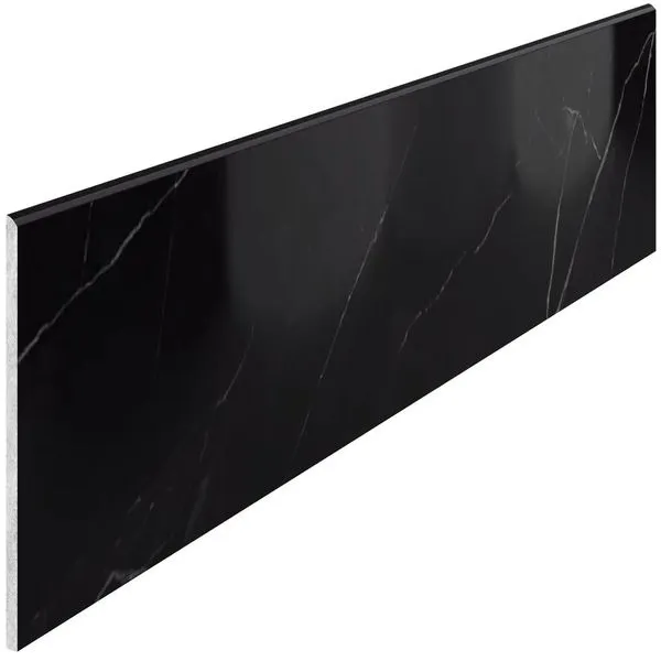 Rodapé Black Supreme 20X120 Cm Polido Retificado Caixa 2 Peças Portobello