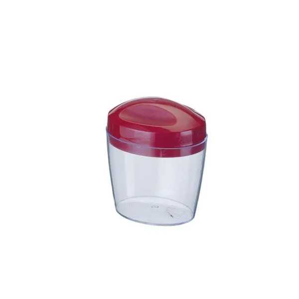 Porta algodão e porta cotonete Belle cristal vermelho Arthi