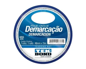 Fita Demarcacao Solo Tekbond 48Mmx15M Azul Blister