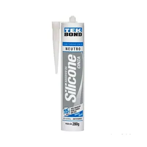 Adesivo de silicone neutro 280g cinza Tekbond