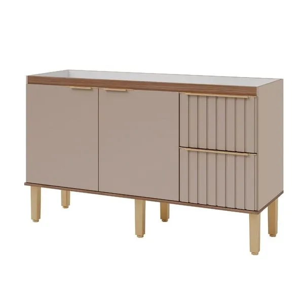 Gabinete para Cozinha Agata 114x8,88,5x51,6cm MDF MGM Móveis Gabinete para Cozinha Ágata 114x8,88,5x51,6cm MDF Capuccino/Freijó