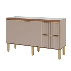 Gabinete para Cozinha Agata 114x8,88,5x51,6cm MDF MGM Móveis Gabinete para Cozinha Ágata 114x8,88,5x51,6cm MDF Capuccino/Freijó