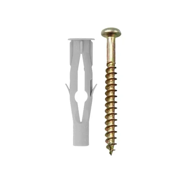 Parafuso cabeça panela 6x80mm com bucha oca 10mm 4 unidades Bemfixa