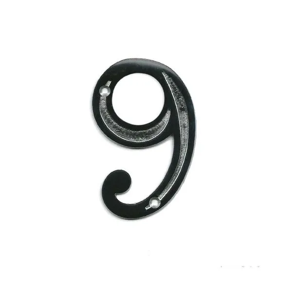 Número residencial "9" 12,5cm cromado zamac Pagé