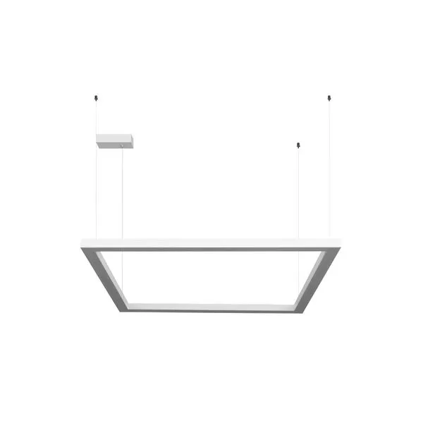Luminária Híbrida Plus Quadrado 72W 4K 600X600Mm Bivolt Branco Perfiline Bronzearte