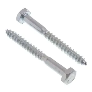 Parafuso rosca soberba cabeça sextavada 1/4" x 60mm para madeira 04 unidades Bemfixa