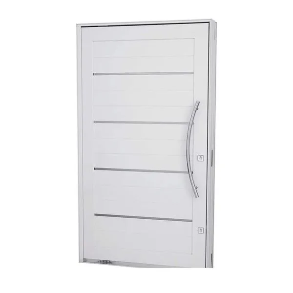 Porta Pivotante Sasazaki Aluminium 223x126cm Lambris Horizontais com Friso Branca Direita Porta pivotante direita Aluminium 223x126cm lambris horizontais com friso branca Sasazaki