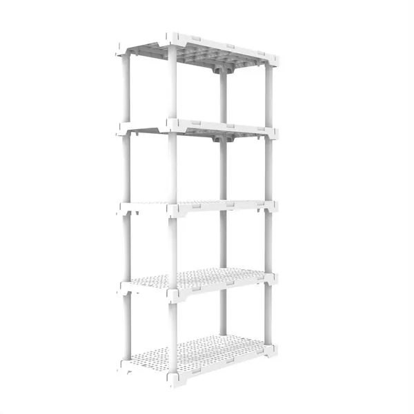 Estante Plástica 35X82 Modular Cube Eco 5 Prateleiras Branca Grifit
