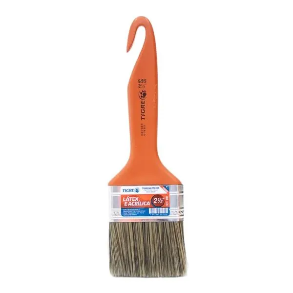Trincha Média para Parede 695 Tigre Trincha Média para Parede 2 1/2" 695 Tigre