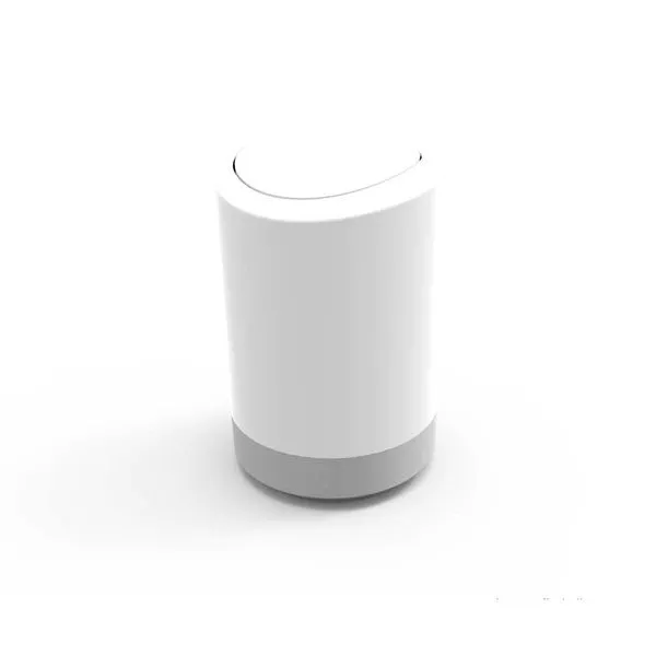 Lixeira 5L para banheiro esmaltada branca Prat-k