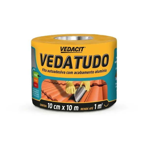 Fita Vedatudo Rolo 10Cmx10M Vedacit