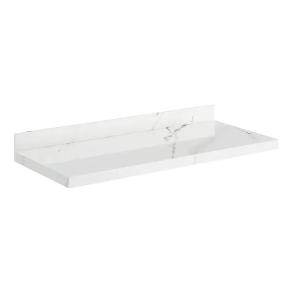 Prateleira Porcelanato Veneza 100Cm Branca Darabas