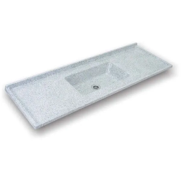 Pia de granito Granitex 180x57cm cinza Marsinty