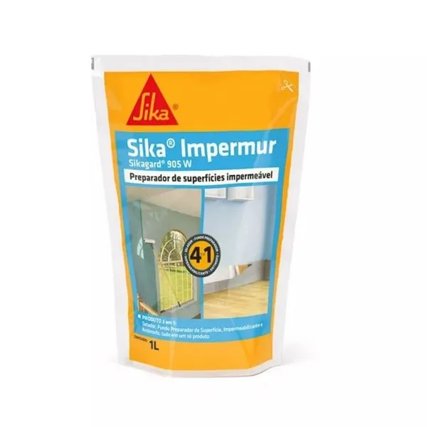Aditivo Impermeabilizante Sikaimpermur Sika Aditivo Impermeabilizante Sikaimpermur Branco 1l Sika