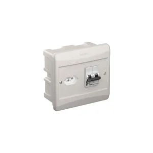 Caixa para ar condicionado com disjuntor 1x20 com tomada embutir 08664 Pial