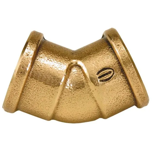Curva 45° roscável 1" bronze R709 Eluma