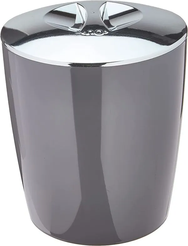 Lixeira cromo vitra 5 litros, chumbo - Ou
