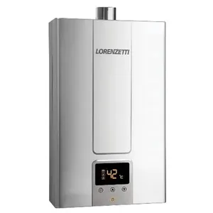 Aquecedor a Gás Inox LZ 1600DEI 15 Litros GN Display Digital Lorenzetti