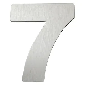 Número 7 Adesivo Alumínio Composto 12,5cm