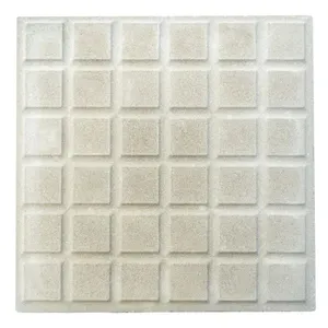 Piso Ladrilho Hidráulico 36 Quadros Cinza 30,7X30,7cm Caixa com 0,47 m² Borda Reta Cimartex