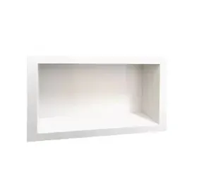 Nicho Para Banheiro Sem Bordas 50x50x10 Mármore Natural Branco Granipolo