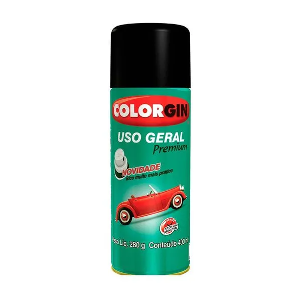 Tinta spray Colorgin Uso Geral Primer 400ml alumínio para rodas Sherwin Williams