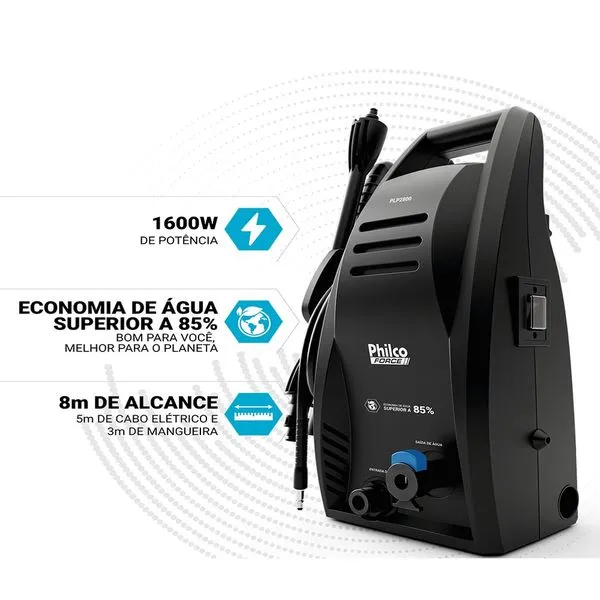 Lavadora De Alta Pressão 1800Psi Force 1600W Plp2800 127V Philco
