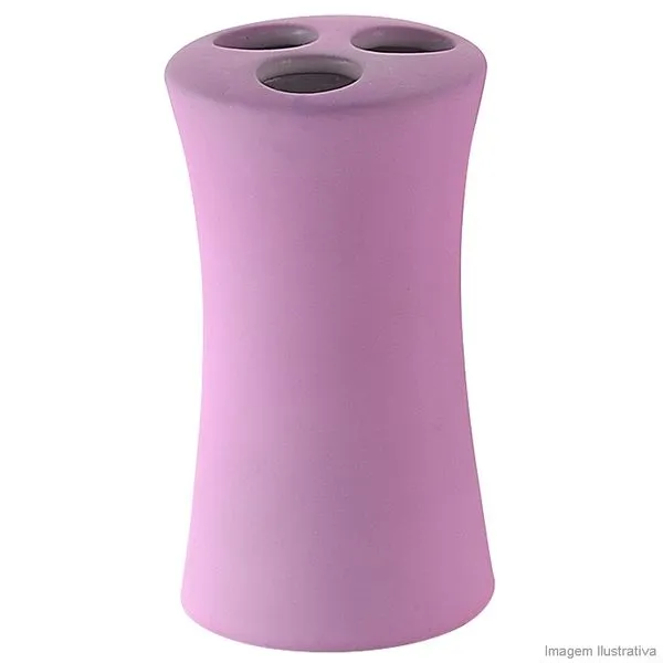 Porta escova de dentes rosa BA933E Coisas e Coisinhas