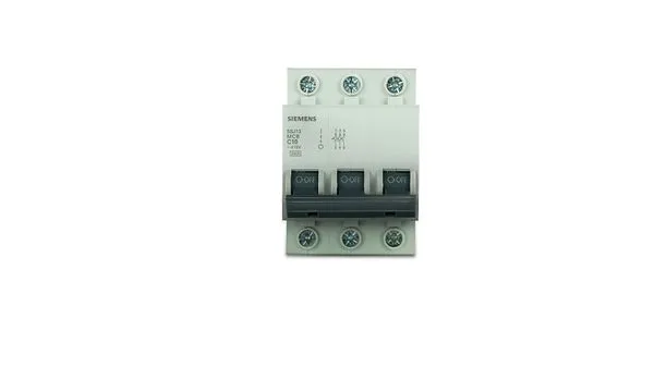 Disjuntor tripolar in 50a curva c icn 3ka-380/220v 5ka-220/127v