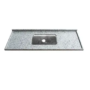 Pia de Granito 1,20m Branco Fortaleza Reto Simples Kasa