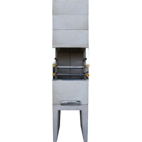 Churrasqueira Concreto Refratário Atacadão Lazer 50cm Coifa (não inclui Prolongador) Churrasqueira Concreto Refratário Atacadão Lazer 50cm Coifa Prolongada