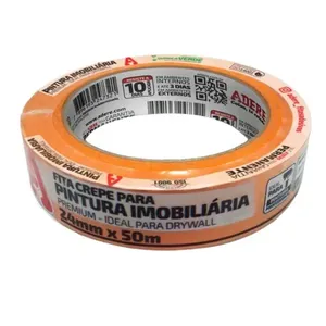 Fita Crepe Laranja 24mmx50m Adere