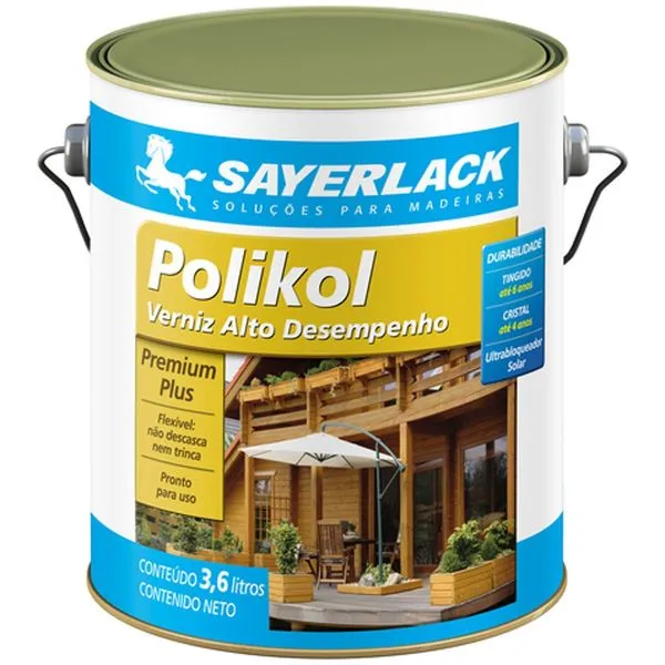 Verniz Sayerlack Polikol Brilhante Mogno 3,6L