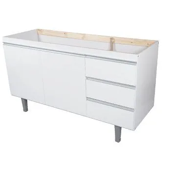 Gabinete Montebello p/ Pia 1,50MTS Branco Bonatto