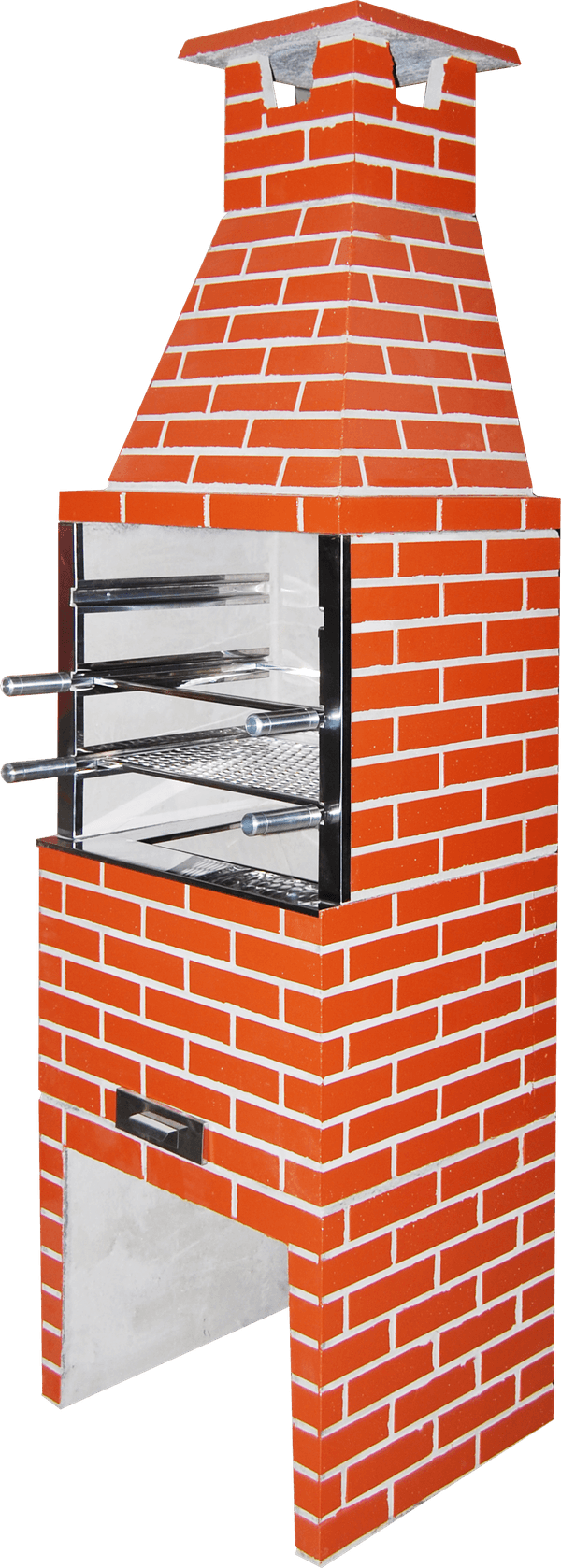 Churrasqueira Concreto Refratário Atacadão Lazer 65cm Tijolinho Ceramica