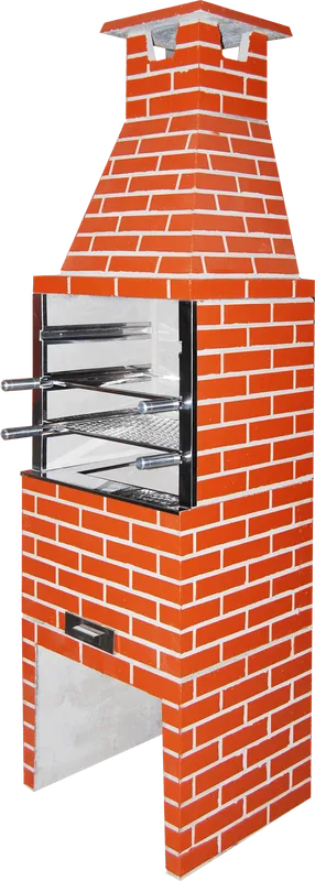 Churrasqueira Concreto Refratário Atacadão Lazer 65cm Tijolinho Ceramica