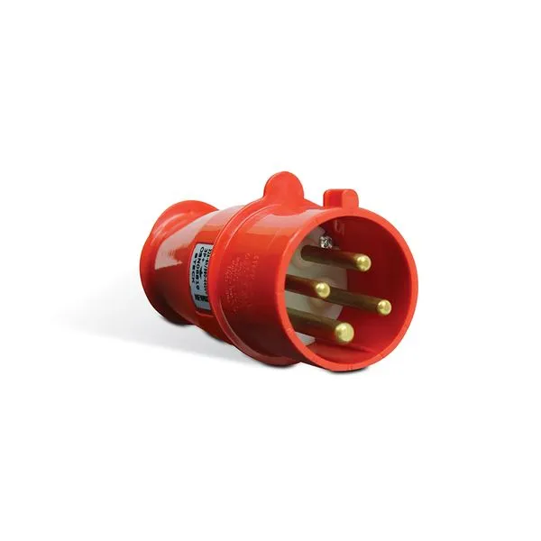 Plugue 3p T 32a 380v 440v 6h Ip44 Vermelho Newkon Steck