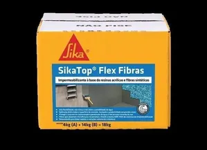 Argamassa Polimérica Impermeabilizante Sika TopFlex Fibras A+B 18kgCinza